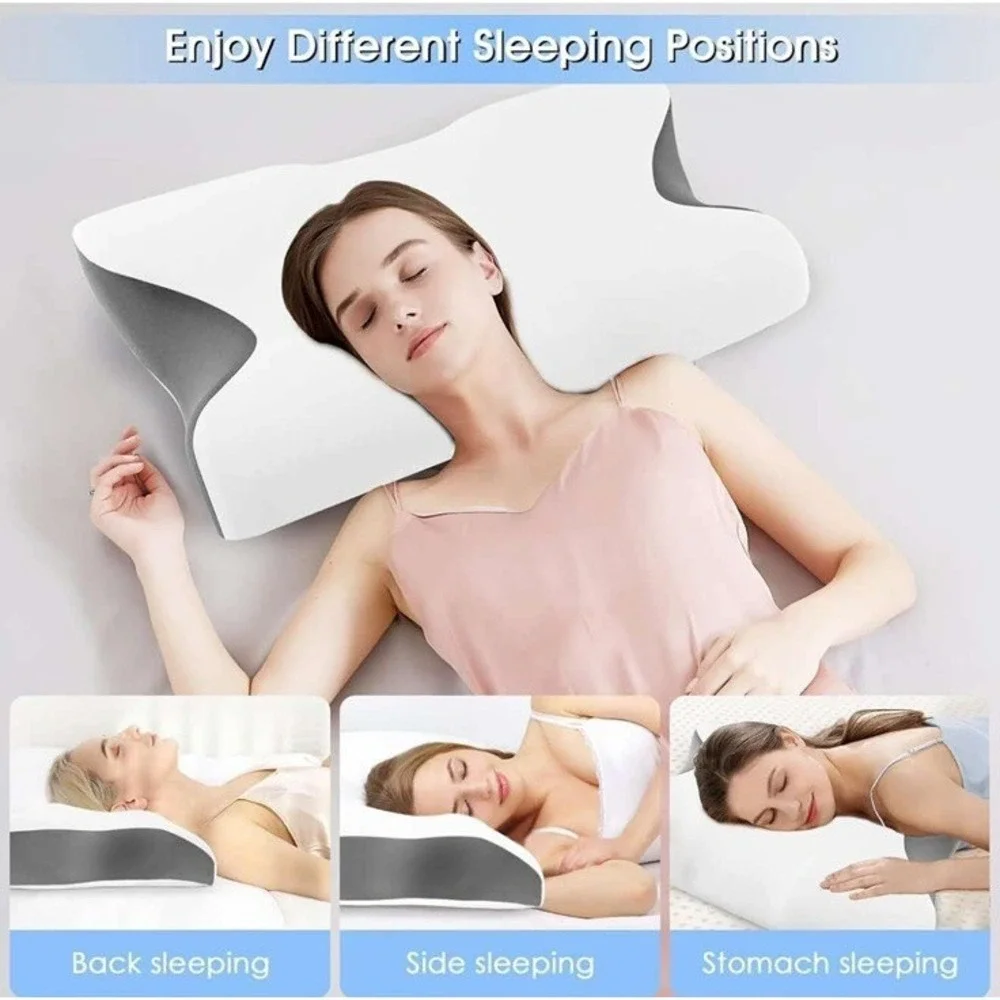 Cervical Neck Pillow Memory Foam Pillows for Neck Pain‎ Relief, Ergonomic Pillow